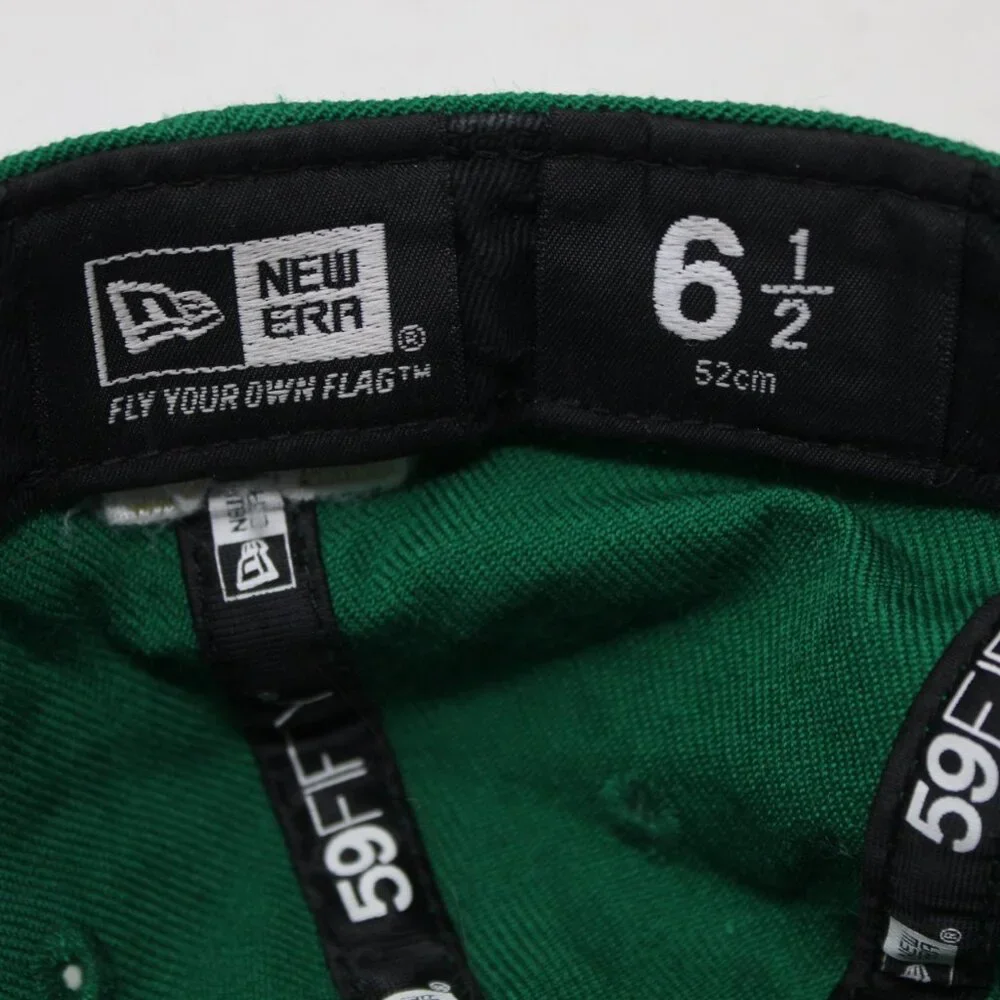 Notre Dame Irish Fitted Hat Adult sz‎ 6 1/2 Green New Era 59FIFTY NCAA Wool Cap